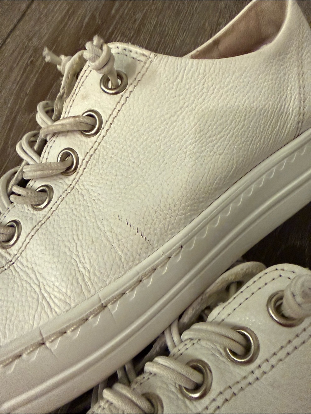 Paul Green White Leather Hadley Sneakers Size 9 - Picture 7 of 9